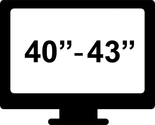 TV de 40" a 43"