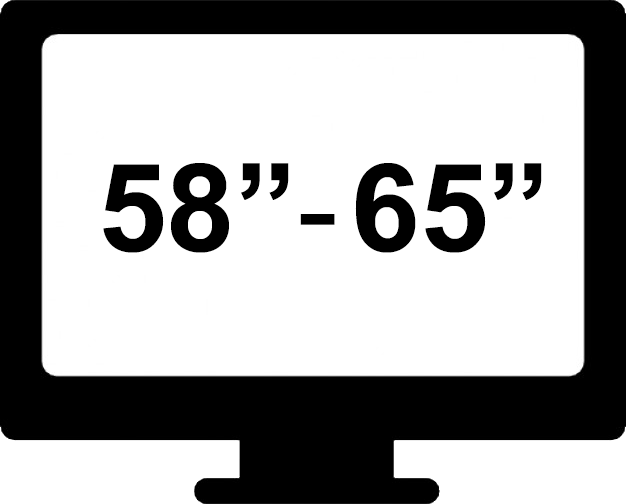 TV de 58" a 65"